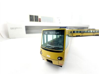 Frontansicht Leopold Halling H0 Stuttgarter Stadtbahn 2er-Set DT 8.10 SSB mit Antrieb