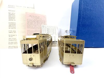 Frontansicht Fairfield Models H0 Berliner Stra�enbahn TF BF 13 / 25 Messing mit Motor