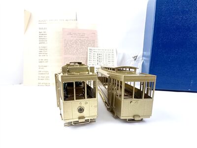 Frontansicht Fairfield Models H0 Berliner Stra�enbahn TF BF 13 / 25 Messing TOP