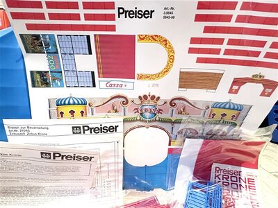 Preiser 21045 H0 Viermast-Zirkuszelt Zirkus Krone wie NEU
