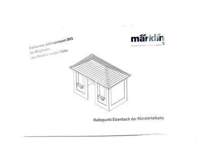 M�rklin Spur 1 Exklusiver Lasercut-Bausatz Haltepunkt Etzenbach Rarit�t