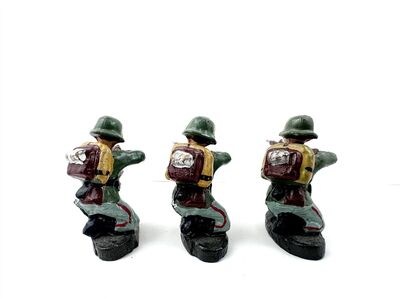 Elastolin Hausser Figuren Soldaten als 3er-Set Infanterie 7cm