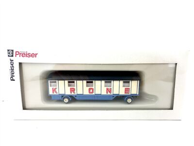 Preiser 21032 H0 Mannschaftswagen Zirkus Krone 1:87 NEU