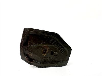 Lineol Massefigur WWII Soldat mit Brieftaube & Korb ca. 1930