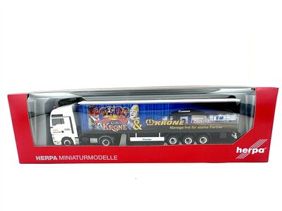 Herpa 159111 H0 MAN TGX XXL SZ Koffersattelzug Circus...
