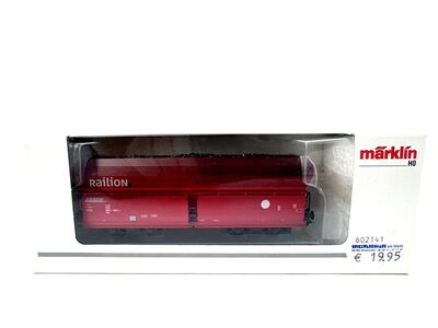 Vorderansicht M�rklin 00757-14 H0 AC Selbstentladewagen Fals 176 der DB-AG OVP