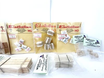 Electrotren H0 Ladegut Holzkisten, S�cke, Holzstapel OVP