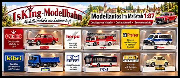 Modellautos im Maßstab 1:87 H0 Modellautos, LKWs, PKWs, Sondermodelle - Große Vielfalt im Maßstab 1:87