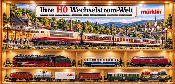 Spur H0 (AC) - M�rklin Klassiker f�r das Dreileiter-System bei Isking-Modellbahn